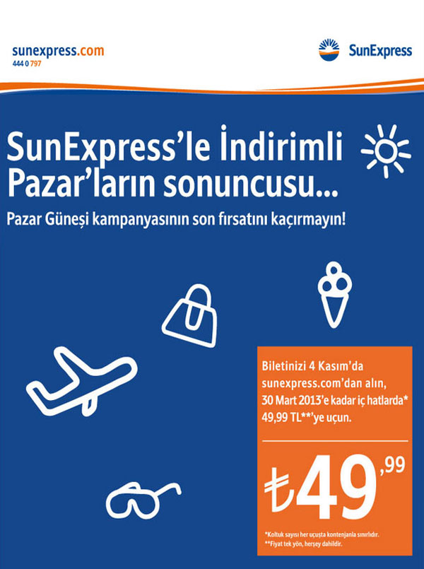 Sunexpress Yunuslu  Şubesi Telefon